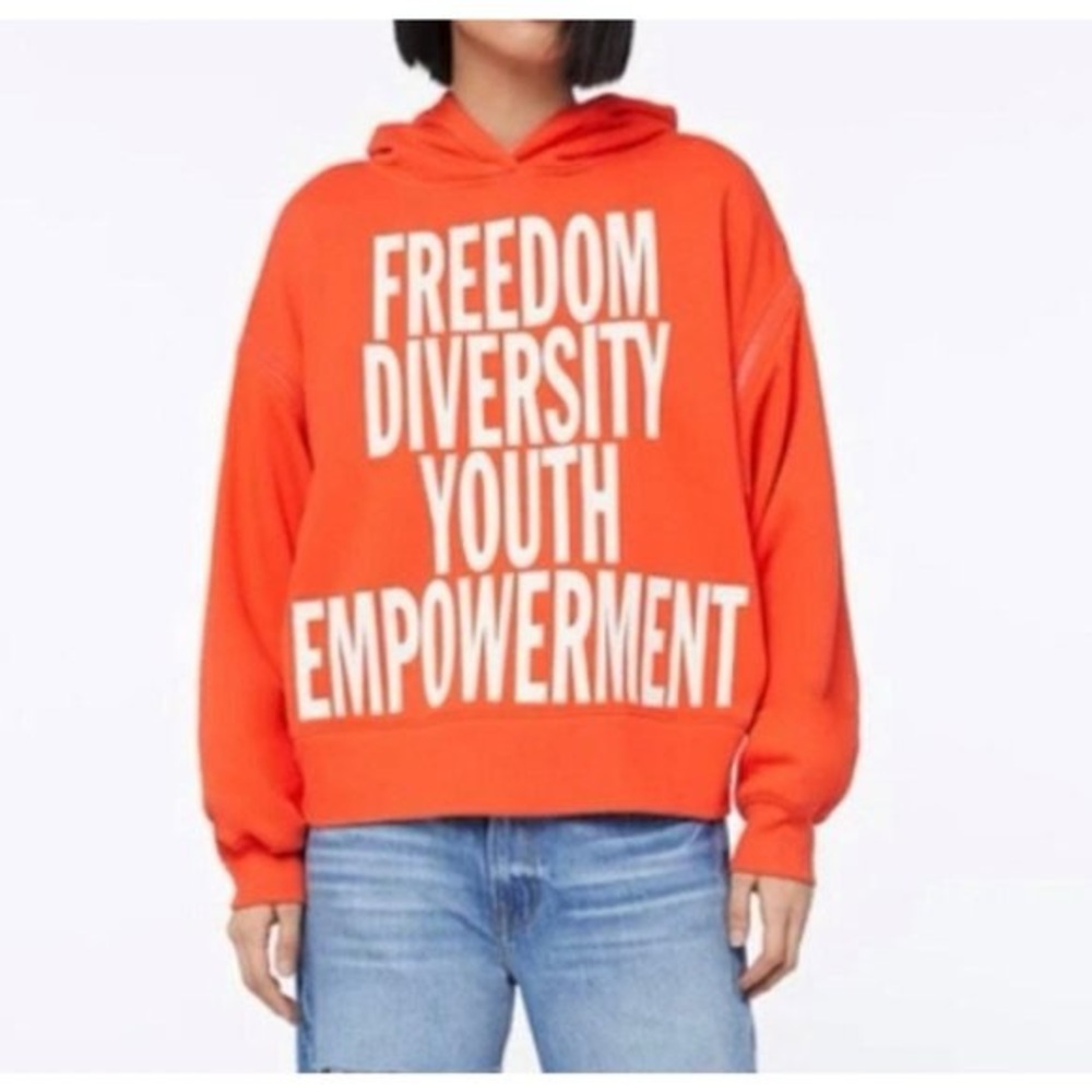FRAME SWEATSHIRT ORANGE SIZE SMALL